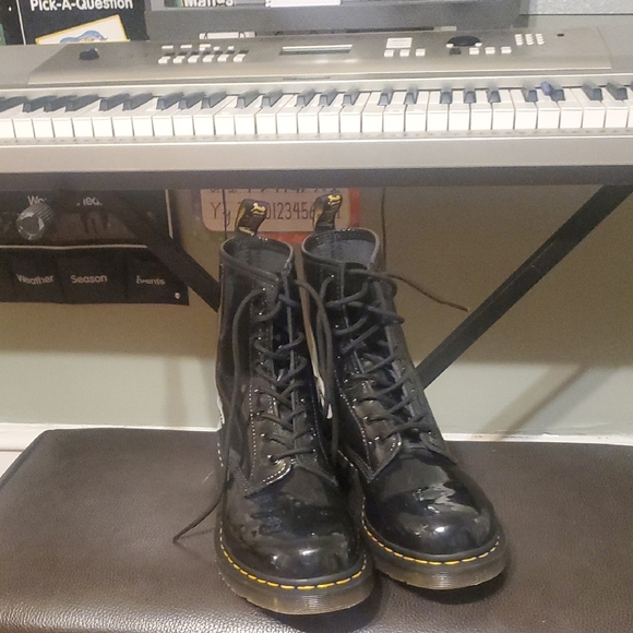 Dr. Martens Black Patent Leather Boots - Picture 5 of 5